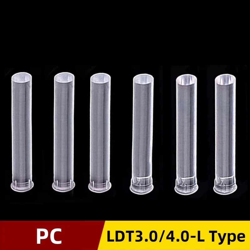 LDT3.0/4.0-L Type Light Guide Column PC Transparent Light Pipe For 3/4mm Led Diode LED Tube Lampshade Replace