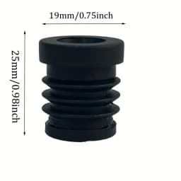 M6*19MM round Tube Non-Slip Plastic Adjusting Plug Hole Inner Non-Slip Foot Pad for Furniture Hardware
