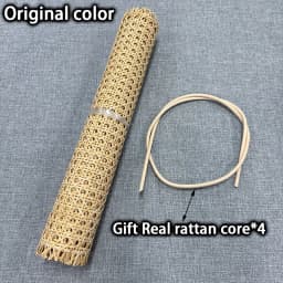 40/45/50/55cmWidth Rattan Roll, Natural Caning Material, Rattan Cane Webbing Roll Fabric Rattan Material for Furniture Gift Core
