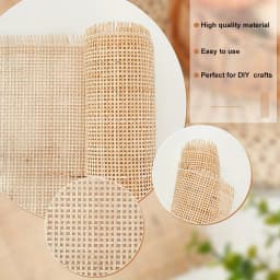 35/40/45/50/55cm Width Real Rattan Roll Original Color Hand Woven Repair Furniture Materials DIY Make Chairs Tables Cabinet Door