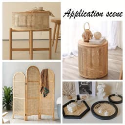 35/40/45/50/55cm Width Real Rattan Roll Original Color Hand Woven Repair Furniture Materials DIY Make Chairs Tables Cabinet Door