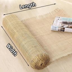 35/40/45/50/55cm Width Real Rattan Roll Original Color Hand Woven Repair Furniture Materials DIY Make Chairs Tables Cabinet Door