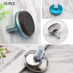 10 PCS Hot Selling Stainless steel Furniture sofa Leg Adjustable Furniture Feet,Suitable For Table Chair Cabinet Stool Legs Pad