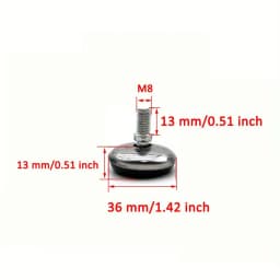 10 PCS Hot Selling Stainless steel Furniture sofa Leg Adjustable Furniture Feet,Suitable For Table Chair Cabinet Stool Legs Pad
