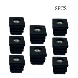 Square 20mm*20mm M8 plastic nut tube plug with tooth tube plug Furniture adjustable foot nut plug