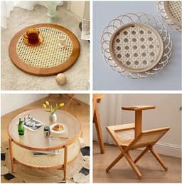 20-70CM Plastic Webbing Indonesian Rattan Roll Wall Decoration Furniture Repair Chair Table Durable Waterproof Material