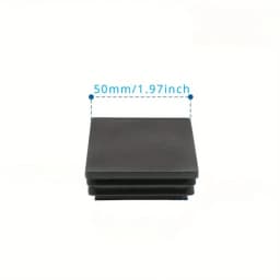 50MM square tube end cap plastic plug black plug square plug Furniture tables and chairs plastic square steel tube cover end cap