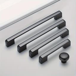 1/5pc Black Aluminum Alloy Cabinet Handles Modern Kitchen Drawer Pulls Matte Black Furniture Door Handles for Wardrobe Cupboard