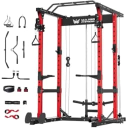 Drone1 Power Cage, All-in-One Home Gym with Cable Crossover, LAT Pulldown, Squat Rack & Landmine Attachment, Heavy-Duty