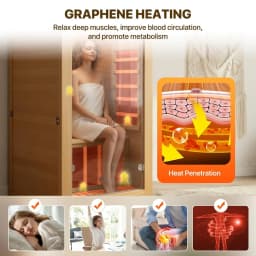 Infrared Sauna Room Indoor Home Obeche Wood 900W, Custom
