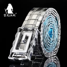Detachable Men Belt All-Metal Stainless Steel Belts Punk Style Luxury Buckle Strap Male Waistband Permanent Use