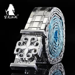 Detachable Men Belt All-Metal Stainless Steel Belts Punk Style Luxury Buckle Strap Male Waistband Permanent Use