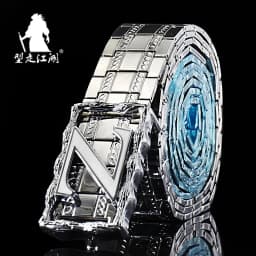 Detachable Men Belt All-Metal Stainless Steel Belts Punk Style Luxury Buckle Strap Male Waistband Permanent Use