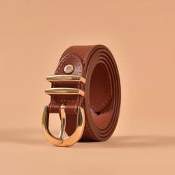 BeauToday Belt Women Cow Leather Horseshoe Buckle Sewing Retro Designer Ladies Jeans Dress Waistband Handmade 91005