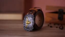 Men's Western Embossed Genuine Leather Belts with Golden Cowboy Longhorn Bull Buckle Belt Business Waist Straps For Men Droping