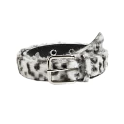 Retro Leopard Print Faux Fur Belt Y2k Pink Fur Belts Punk Sexy Women's Waistband Winter Fluffy Waist Belt Accessories