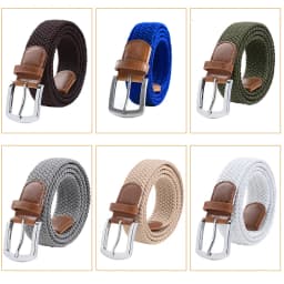 MaiKun Men's Belts for Men Metal Pin Buckle Elastic Male Belt Military Tactical Belt