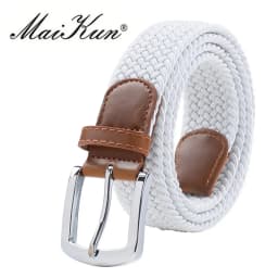 MaiKun Men's Belts for Men Metal Pin Buckle Elastic Male Belt Military Tactical Belt