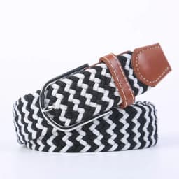 107/120/130cm Canvas Belts Fashion Metal Pin Buckle Strap Elastic Expandable Braided Stretch Pants Jeans Belt for Women and Men