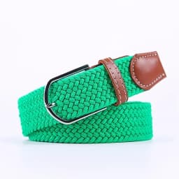107/120/130cm Canvas Belts Fashion Metal Pin Buckle Strap Elastic Expandable Braided Stretch Pants Jeans Belt for Women and Men