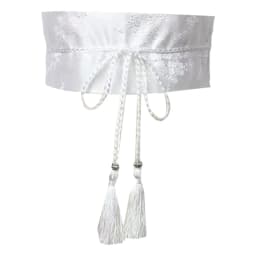 Chinese Han Dynasty Hanfu Clothing Waistband with Tassels Wide Tie Belt with Chinese Painting Flower Pattern