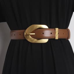 2.8cmVintage Genuine Leather Women's Belt with Metal Pin Buckle