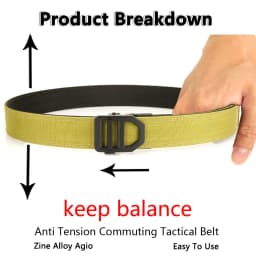 TUSHI Belt Military Belt for Men Sturdy Nylon Metal Automatic Buckle Police Duty Belt Tactical Outdoor Girdle IPSC Accessories