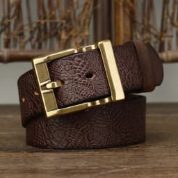 3.8 Wide Pure Cowhide Genuine Leather for Men's High Quality Jeans Brass Buckle Belts Cowboy Waistband Male Fashion Designer