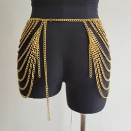 Women Sexy Leg Chain Harness Garter Belt Waist Corset Belt Leather Harness Waists Thigh Harness Gothic Clothing Accessory Belt