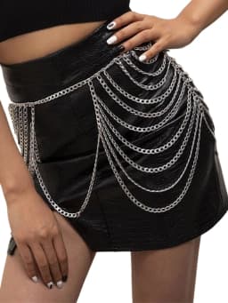 Women Sexy Leg Chain Harness Garter Belt Waist Corset Belt Leather Harness Waists Thigh Harness Gothic Clothing Accessory Belt