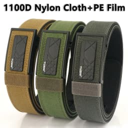 TUSHI New Hard Tactical EDC Belt for Men Concealed Carry Military Belt Men Waist Belt Thick Nylon Hunting IPSC Acessories Male