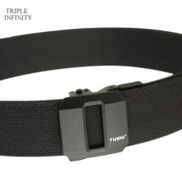Sturdy Metal Automatic Buckle Hard Tactical Belt Double Layer Thickened Hanging Gun Belts For Men Outdoor 3.8cm Width Waistband