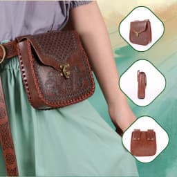 Medieval Retro Waist Bag Viking Style Hanging Belt Coin Purse Knight Fanny Pack Portable Men Women Money Pouch Costume Props