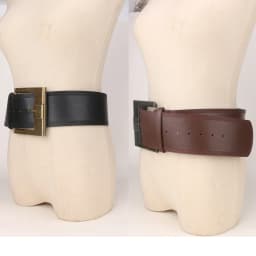 Ladies' retro Punk Fashion wide waistband with Square Bronze Pin buckle Girdle Belts For Women Paired with coat sweater dress