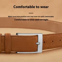 2025 new suede belt, popular style, casual belt, suitable for both men and women, fashionable style, durable belt