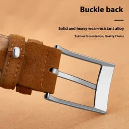 2025 new suede belt, popular style, casual belt, suitable for both men and women, fashionable style, durable belt