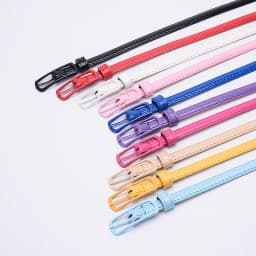 Women's Candy Color PU Leather Belt Bright Color Decorative Fine Leather Waist Belt Wholesale