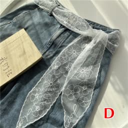 Sweet Lace Elastic Bow Tie Bohemian Waist Chain Belt for Women Fashion Sweater Chain Waist Seal Body Decor Accessories