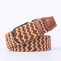 New Women's Men's Canvas Belt High Quality Elastic Casual Woven Waist Strap Needle Buckle Belts for Men Women 107/120/130cm