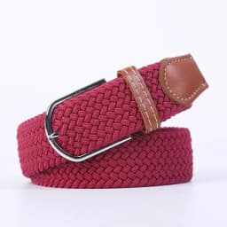 New Women's Men's Canvas Belt High Quality Elastic Casual Woven Waist Strap Needle Buckle Belts for Men Women 107/120/130cm