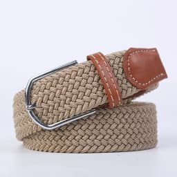 New Women's Men's Canvas Belt High Quality Elastic Casual Woven Waist Strap Needle Buckle Belts for Men Women 107/120/130cm