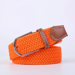 New Women's Men's Canvas Belt High Quality Elastic Casual Woven Waist Strap Needle Buckle Belts for Men Women 107/120/130cm