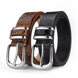2.8x106cm Fashion Leopard Belt Women Snake Print Waistband PU Leather Pin Buckle Belts for Ladies Female