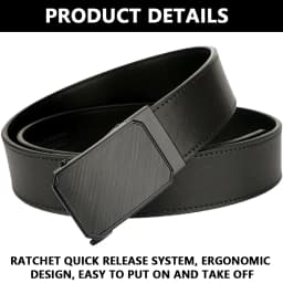 TUSHI Leather Tactical Belt for Men with Luxury Automatic Buckle High Quality IPSC Girdle Black Designer Belt