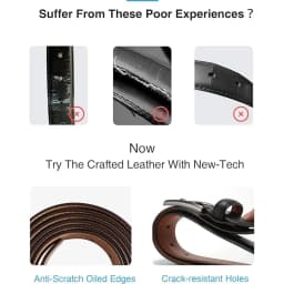 Men's Leather Belt Needle Buckle Belt Casual Genuine Leather LONG Large Belts Cowhide Belts for Man