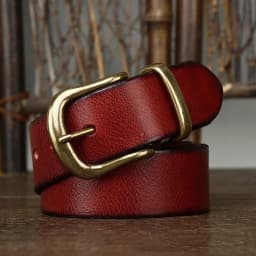 Belt Male Fashion Men's Luxury Designer Cowskin Belts for Jeans Genuine Leather Strap Pin Buckle Cummerbunds Ceinture Homme