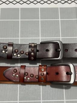 Mens Punk Belt Pin Buckle Genuine Leather Skull Rivet Belt For Man Joker Jeans Designer Exclusive Cowskin Leather Belt For Jeans