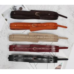 Women Head Layer Cowhide Suit Coat Wide Waistband ins Style Fashion European American Genuine Leather Waist Seal for Woman