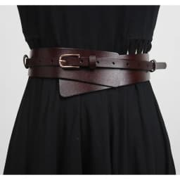 Women Head Layer Cowhide Suit Coat Wide Waistband ins Style Fashion European American Genuine Leather Waist Seal for Woman