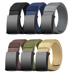 Newest Metal Buckle Tactical Belt Men's Canvas Military Belts Casual Outdoor Training Golf Workwear Pant Trousers Waist Belt